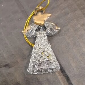 Elegant Gold and Silver Angel Ornament